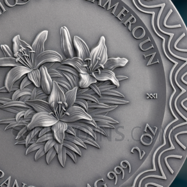Aurora - Celestial Beauty 2oz 2000 Francs CFA Cameroon 2025