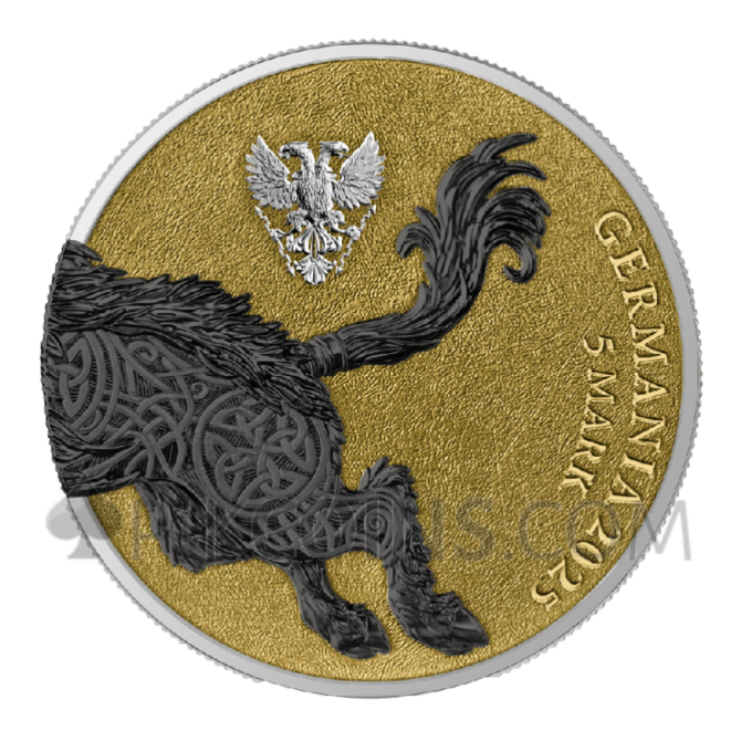 Gullinbursti Geminus - Germania Beasts 2 x 1oz 2 x 5 Mark Germania 2025 - Image 3