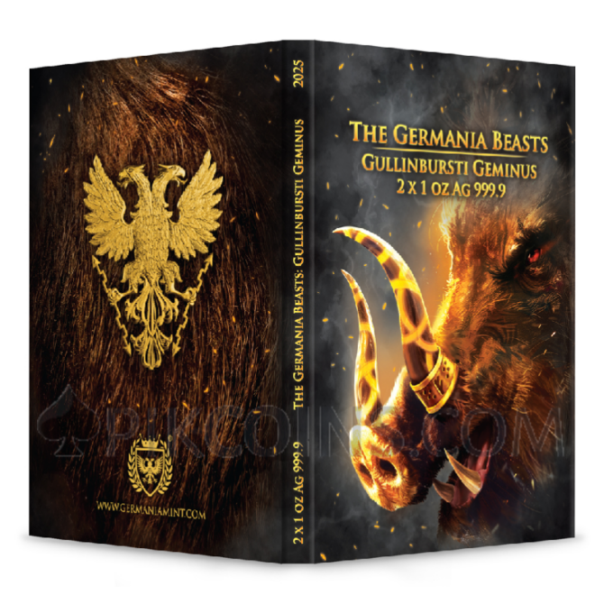 Gullinbursti Geminus - Germania Beasts 2 x 1oz 2 x 5 Mark Germania 2025 - Image 6