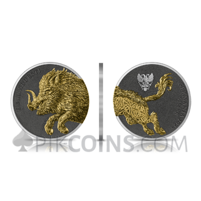 Gullinbursti Geminus - Germania Beasts 2 x 1oz 2 x 5 Mark Germania 2025 - Image 7