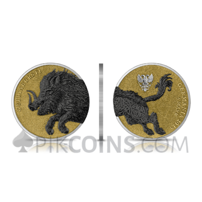 Gullinbursti Geminus - Germania Beasts 2 x 1oz 2 x 5 Mark Germania 2025 - Image 8