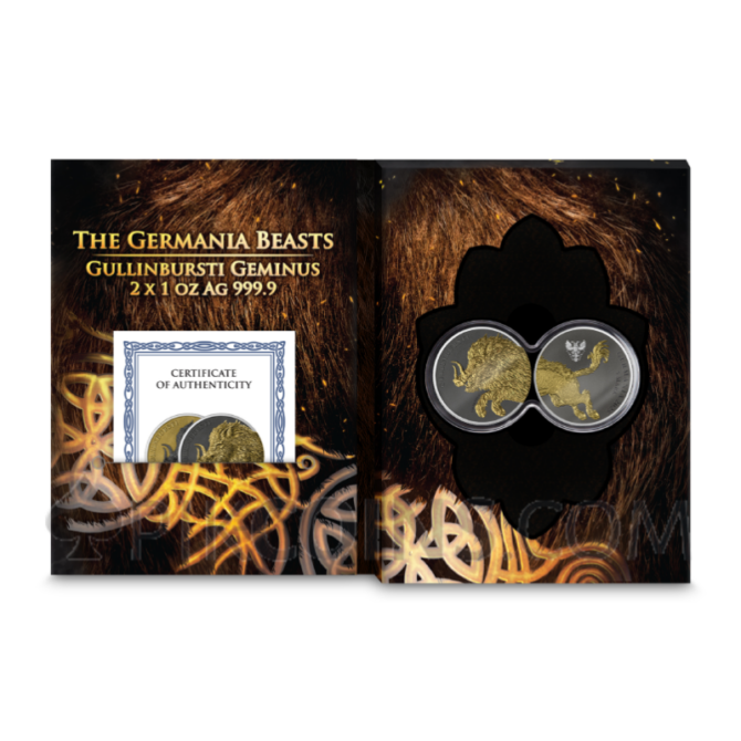 Gullinbursti Geminus - Germania Beasts 2 x 1oz 2 x 5 Mark Germania 2025 - Image 11