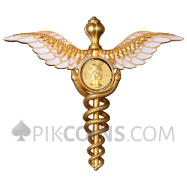 Staff Of Hermes "Caduceus" 2oz 5$ Samoa 2025