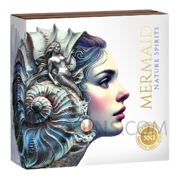 Mermaid - Nature Spirits 2oz 2000 Francs CFA Cameroon 2025