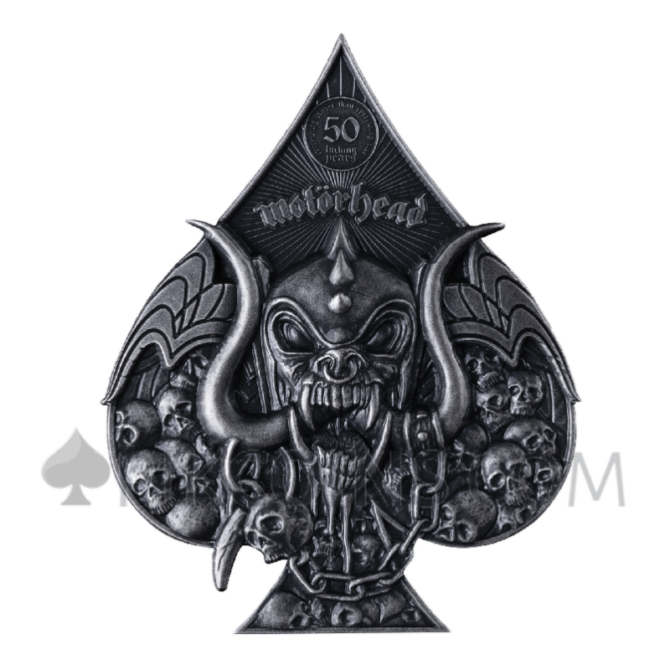 Motorhead Skulleater 3oz 5$ Niue 2025