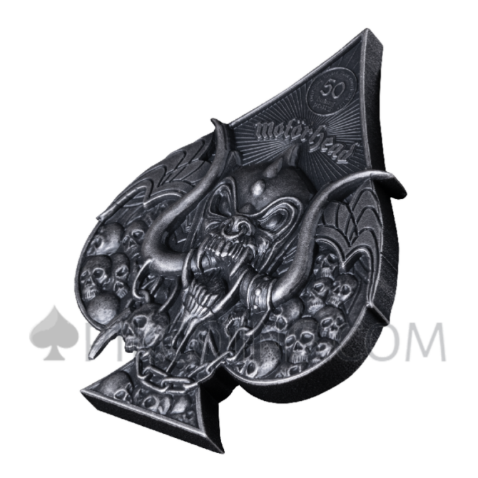 Motorhead Skulleater 3oz 5$ Niue 2025 - Image 2