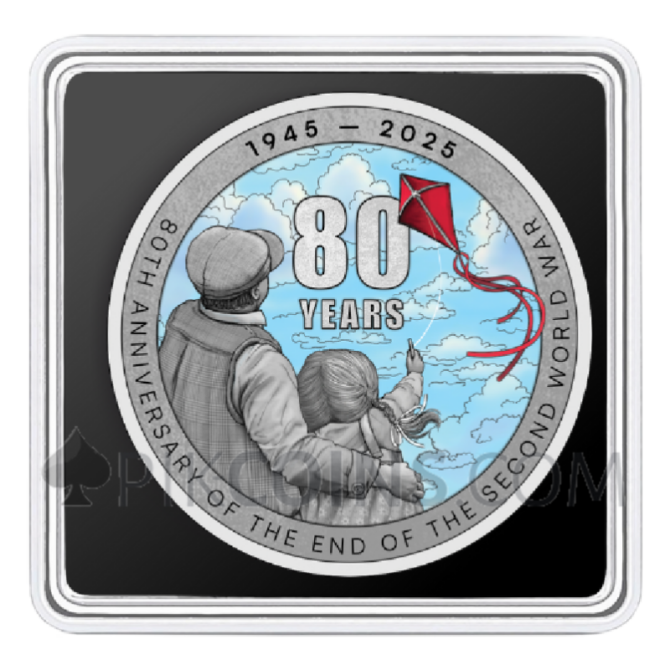 American Eagle - 80th Anniversary Of The End Of World War II 1oz USA 2025 - Image 3