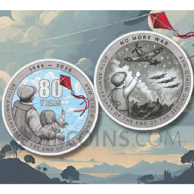 American Eagle - 80th Anniversary Of The End Of World War II 1oz USA 2025 - Image 5