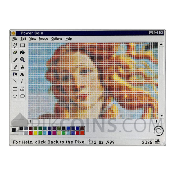 Paint - Back To The Pixel 2oz 2$ Niue 2025