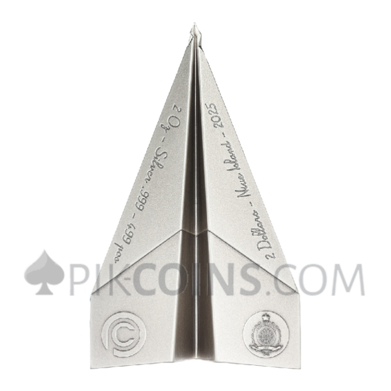 Paper Plane Coin Paper Airplane – Folded Dreams 2oz 2$ Niue 2025 Coin - Modern ...