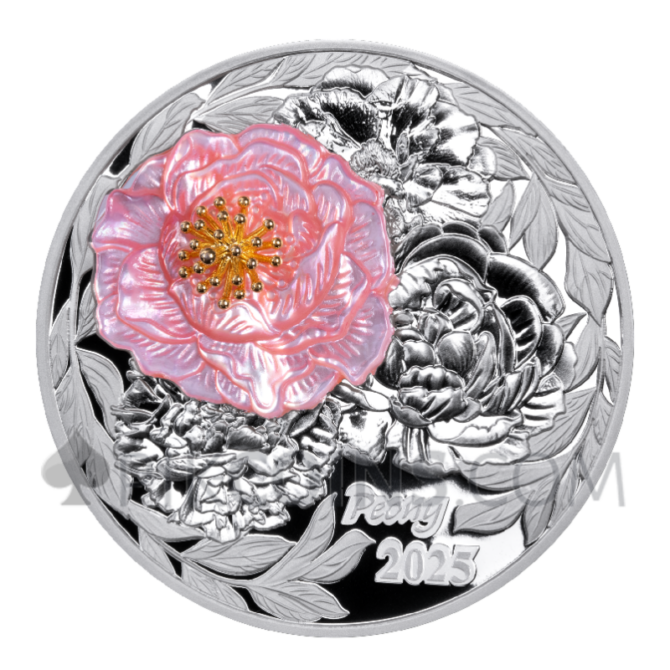 Peony 2oz 5$ Solomon Islands 2025