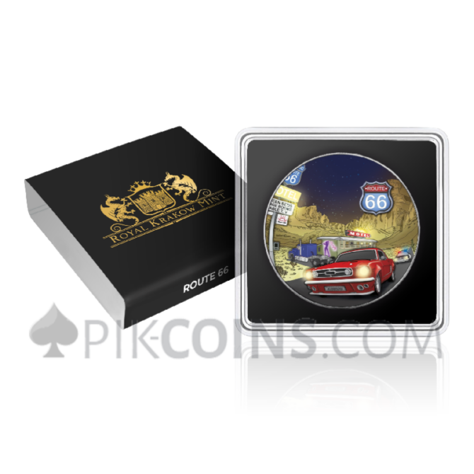 Route 66 - America's Famous Roads 1oz 1$ USA 2025 - Image 6