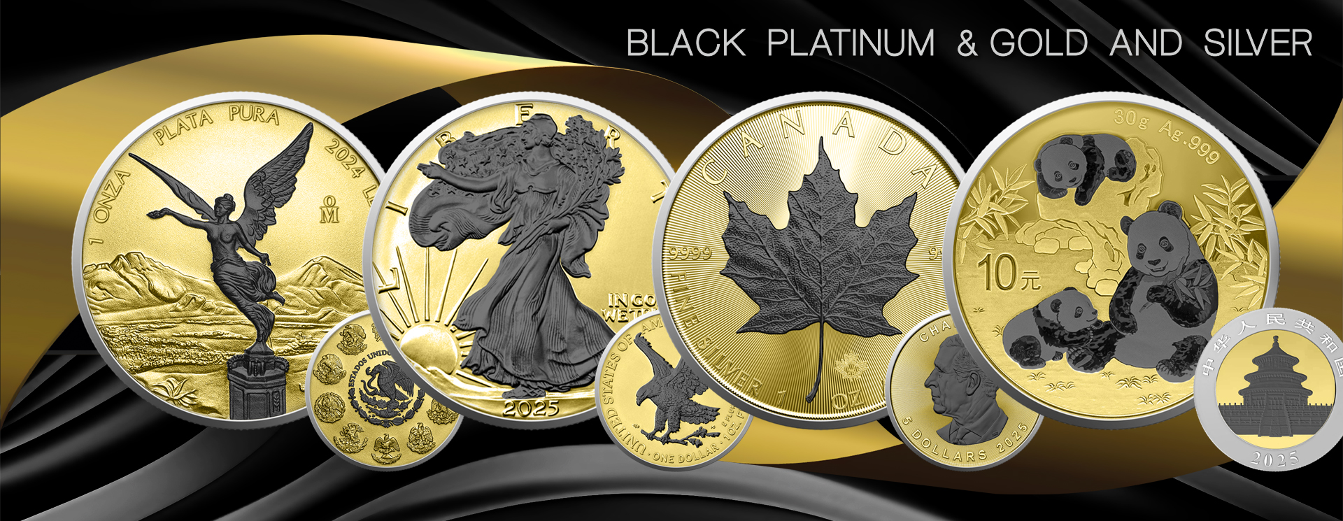 Libertad – Black Platinum & Gold and Silver 1 Onza 1oz Mexico 2024_06