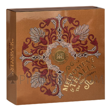 Melpomene And Thalia - The Nine Muses 2oz 2000 Francs CFA Cameroon 2025