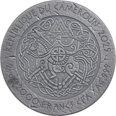 Bjorn Ironside - The Way To Valhalla 2oz 2000 Francs CFA Cameroon 2025