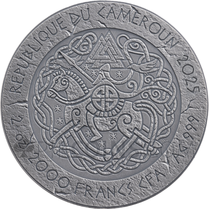 Bjorn Ironside - The Way To Valhalla 2oz 2000 Francs CFA Cameroon 2025 - Image 5