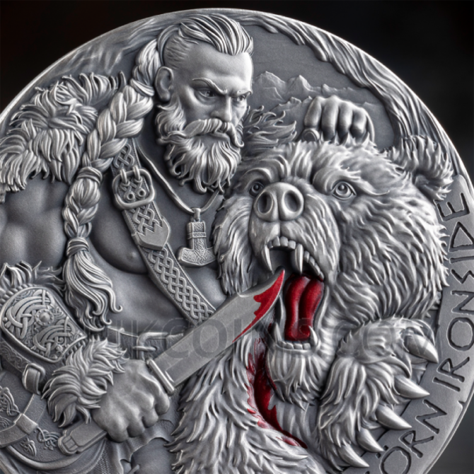 Bjorn Ironside - The Way To Valhalla 2oz 2000 Francs CFA Cameroon 2025 - Image 6