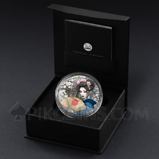 Geisha - Whispers of Grace 5$ 2oz Niue 2025 - Image 3