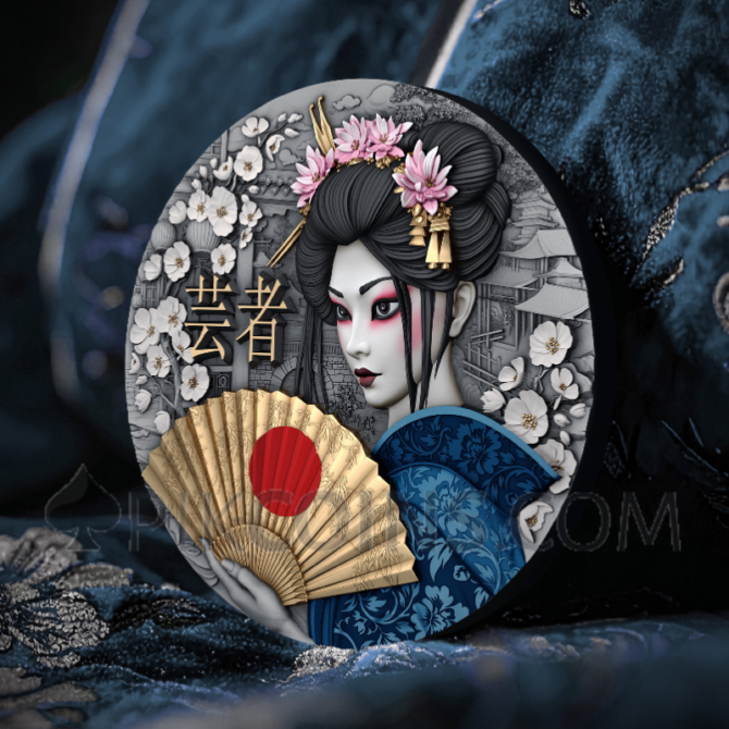 Geisha - Whispers of Grace 5$ 2oz Niue 2025 - Image 6