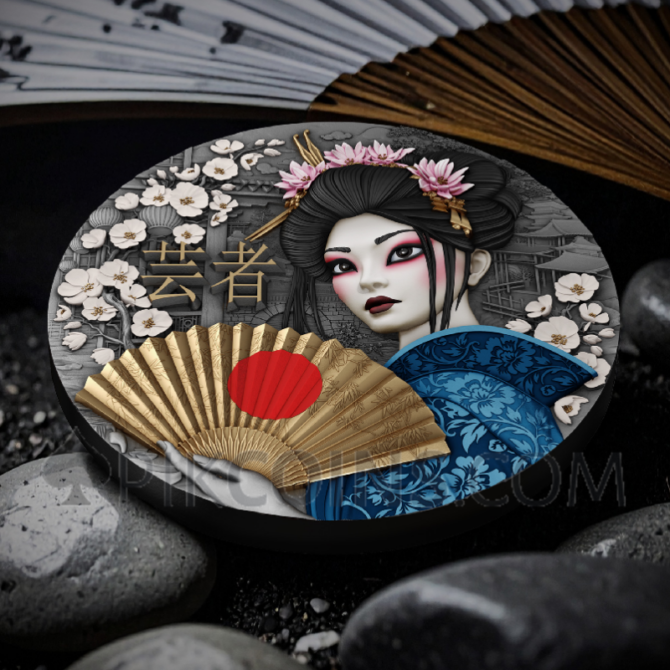 Geisha - Whispers of Grace 5$ 2oz Niue 2025 - Image 7
