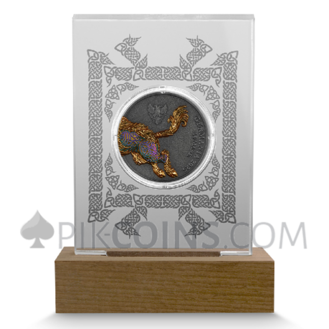 Germania Beasts - Gullinbursti Ultra Double High Relief 2oz Silver BU 10 Mark 2025 - Image 5
