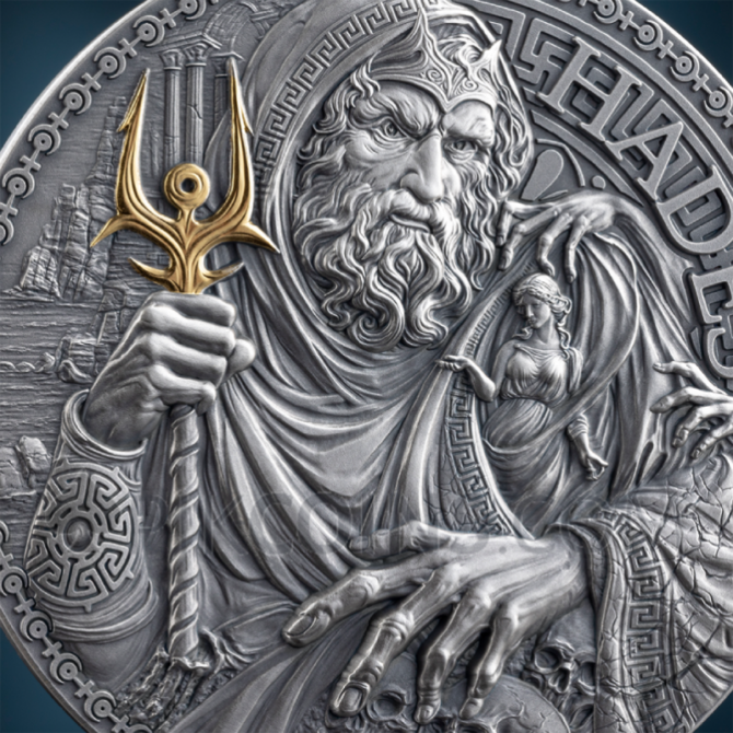 Hades - The Great Greek Mythology 2000 Francs CFA 2oz Cameroon 2025 - Image 4