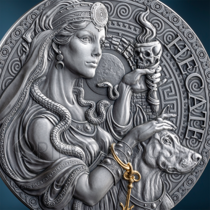 Hecate - The Great Greek Mythology 2000 Francs CFA 2oz Cameroon 2025 - Image 4