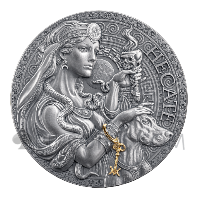 Hecate - The Great Greek Mythology 2000 Francs CFA 2oz Cameroon 2025 - Image 6