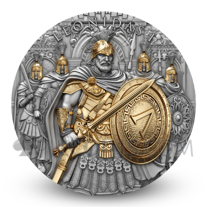 Leonidas I - Legendary Warriors 5$ 2oz Niue 2025 - Image 3