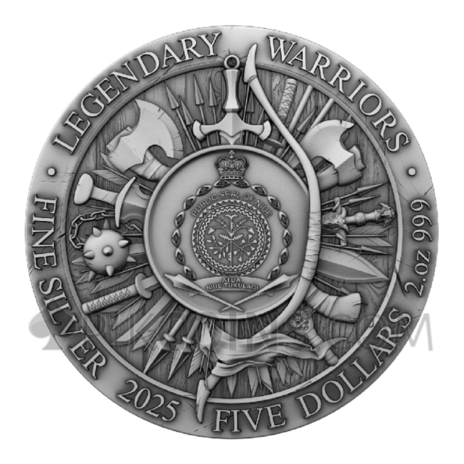 Leonidas I - Legendary Warriors 5$ 2oz Niue 2025 - Image 2
