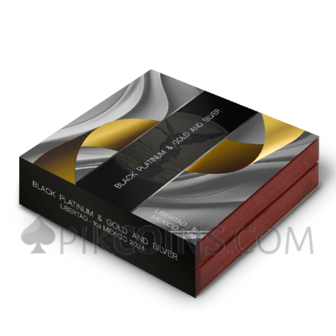 Libertad – Black Platinum Gold and Silver 1 Onza 1oz Mexico 2024 - Image 3