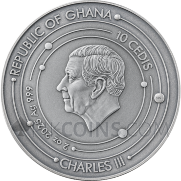 Neptune - Solar System 2oz 10 Cedis Ghana 2025