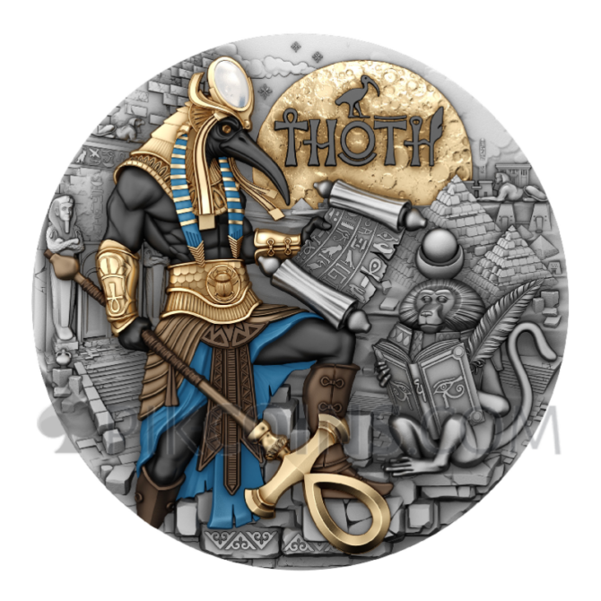 Thoth - Echoes Of Egypt 2oz 5$ Niue 2025 - Image 4