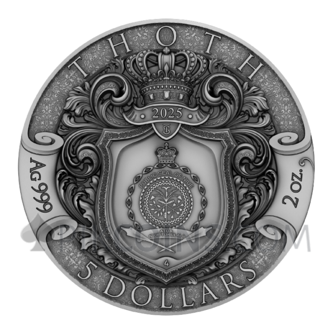 Thoth - Echoes Of Egypt 2oz 5$ Niue 2025 - Image 5