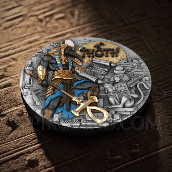 Thoth - Echoes Of Egypt 2oz 5$ Niue 2025 - Image 7
