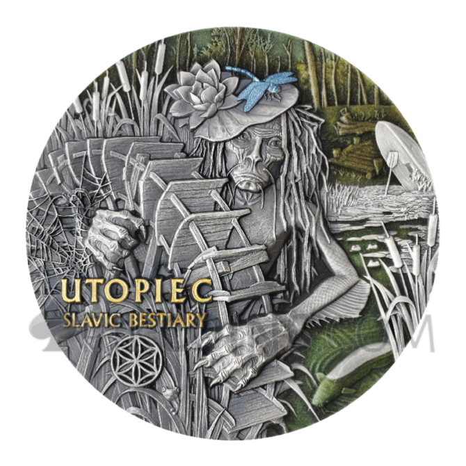 Utopiec - Slavic Bestiary 2000 Francs CFA 3oz Cameroon 2024 - Image 4