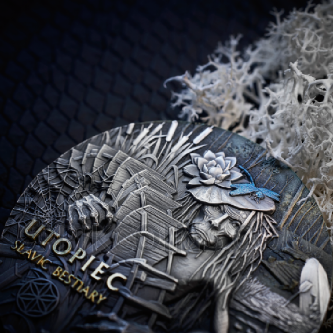 Utopiec - Slavic Bestiary 2000 Francs CFA 3oz Cameroon 2024 - Image 9