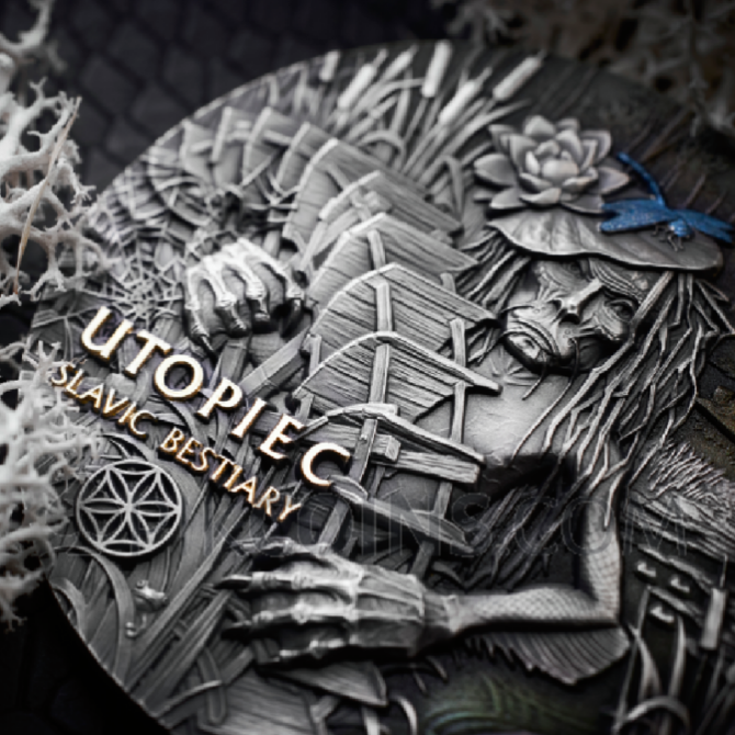 Utopiec - Slavic Bestiary 2000 Francs CFA 3oz Cameroon 2024 - Image 7