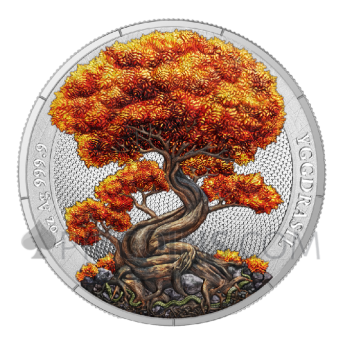 Yggdrasil Autumn - Mythical Forest 1oz 5 Mark 2025