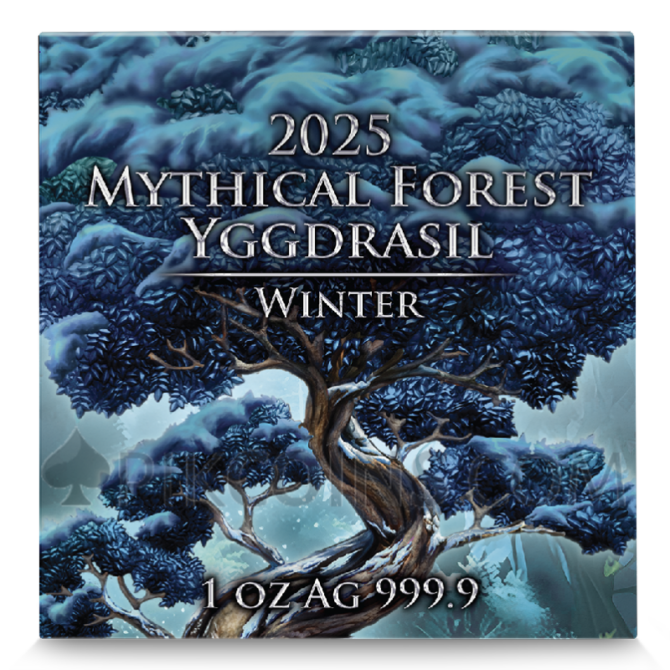 Yggdrasil Winter - Mythical Forest 1oz 5 Mark 2025 - Image 3