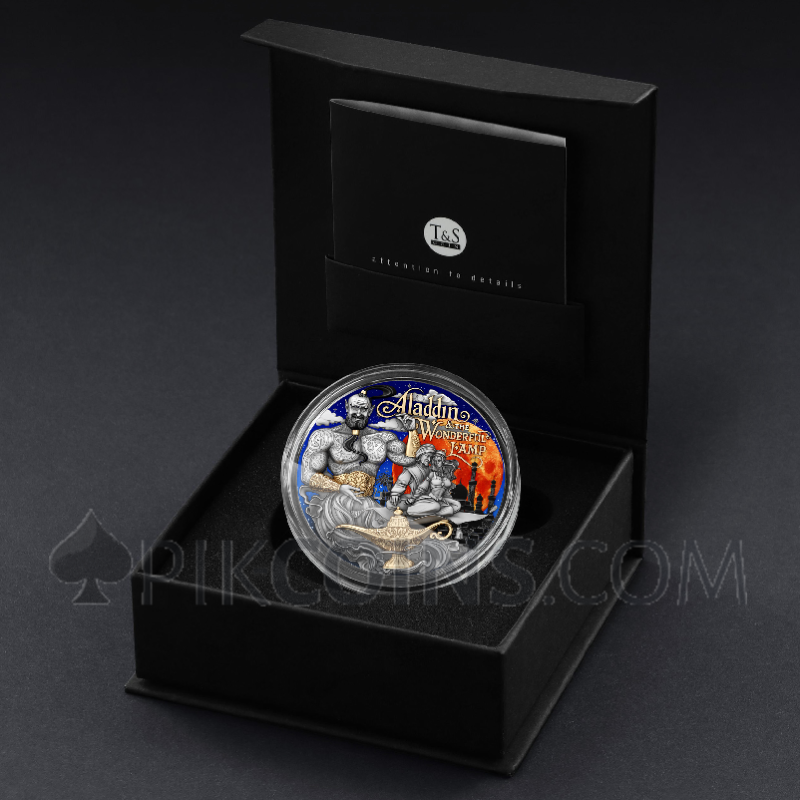 Aladdin and the Wonderful Lamp - Fabulous Stories 2oz 5$ Niue 2025 - Image 3