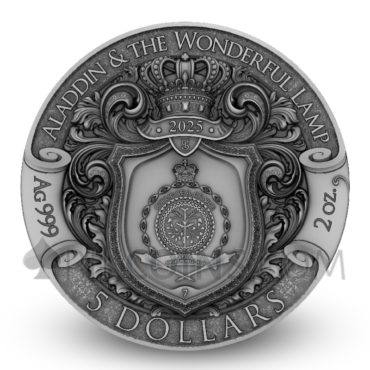 Aladdin and the Wonderful Lamp - Fabulous Stories 2oz 5$ Niue 2025