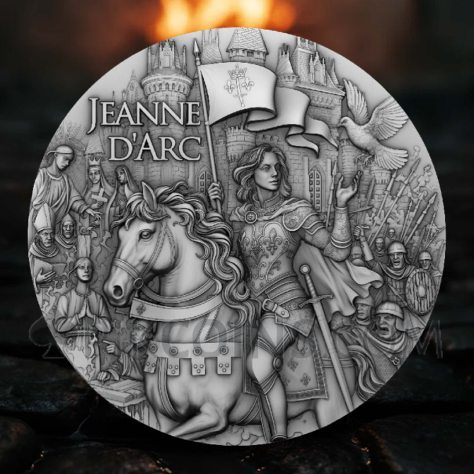 Jeanne d’Arc - Flame of Faith 2oz 5$ Niue 2025