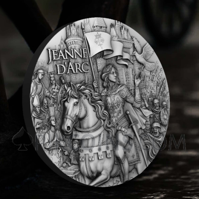 Jeanne d’Arc - Flame of Faith 2oz 5$ Niue 2025 - Image 7