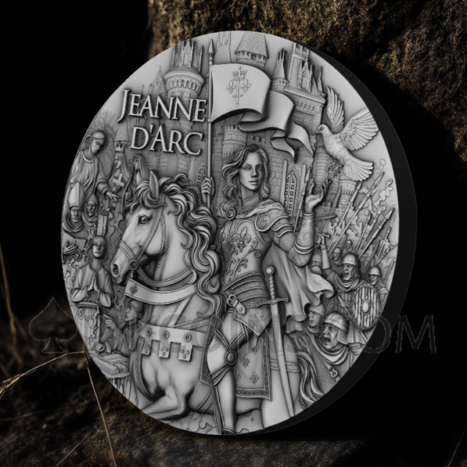 Jeanne d’Arc - Flame of Faith 2oz 5$ Niue 2025 - Image 8