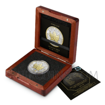 Maple Leaf - Diamond Dust & 24k Gold 1oz 5$ 2025