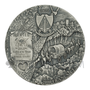 Robin of the Hood - Sherwood 2oz 2000 Francs CFA Cameroon 2024