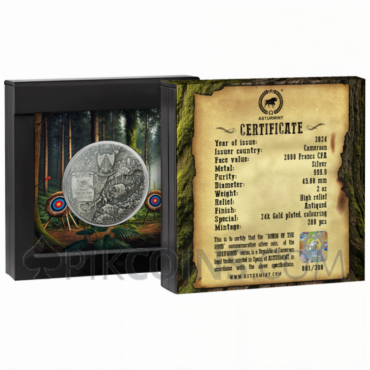 Robin of the Hood - Sherwood 2oz 2000 Francs CFA Cameroon 2024