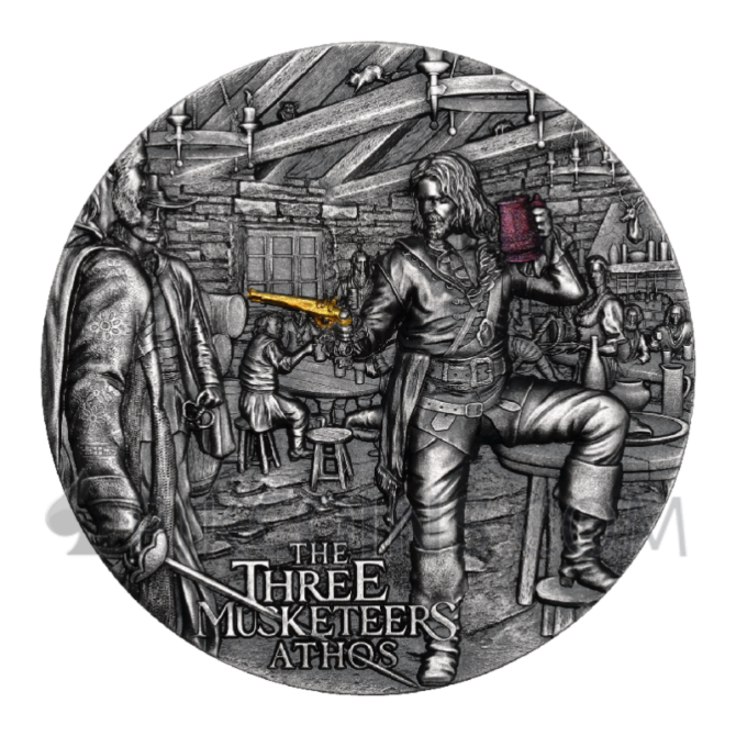 Athos - The Three Musketeers 5$ 2oz Niue 2023