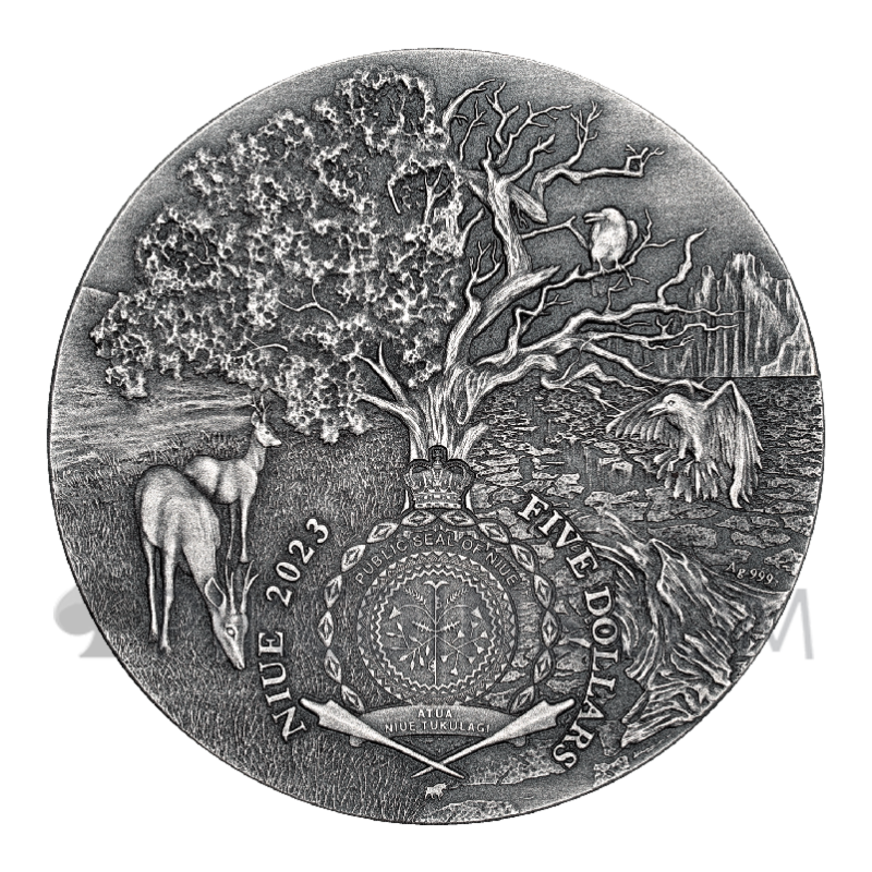 Leviathan - Angels and Demons 5$ 2oz Niue 2023 - Image 2